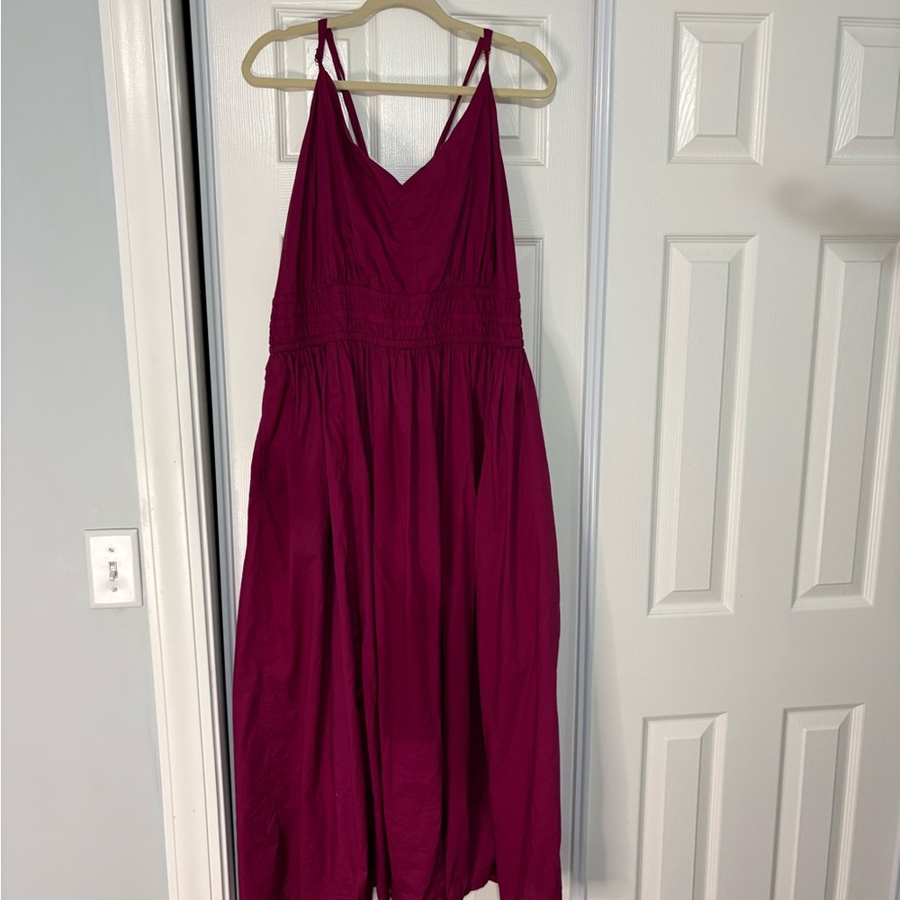 Lane Bryant Fuchsia Maxi Dress
